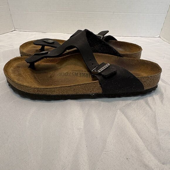 Birkenstock Gizeh Women's Birko-Flor Thong - Black, US 9-9.5 - Picture 6 of 15